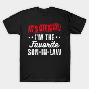 It'S Official I'M The Favorite Son-In-Law From Mother-In-Law T-Shirt